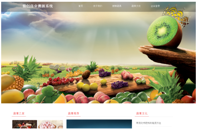 《農(nóng)產(chǎn)品全流程追溯系統(tǒng)》平臺